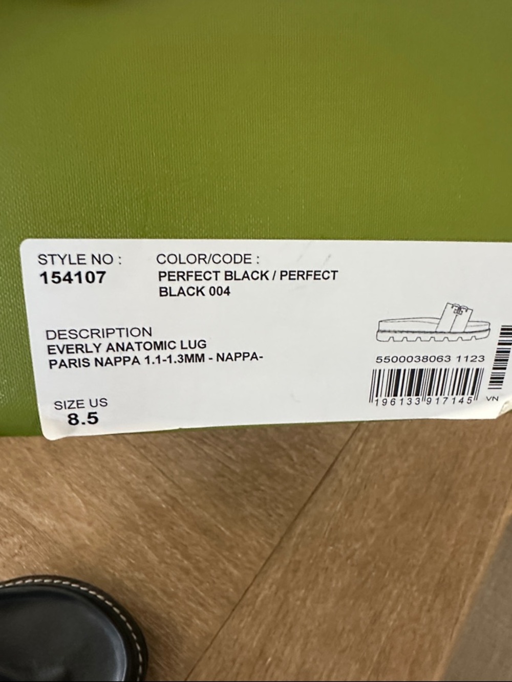 Tory Burch Black Leather Slide Sandals with Gold Logo Accent - Picture 8 of 10